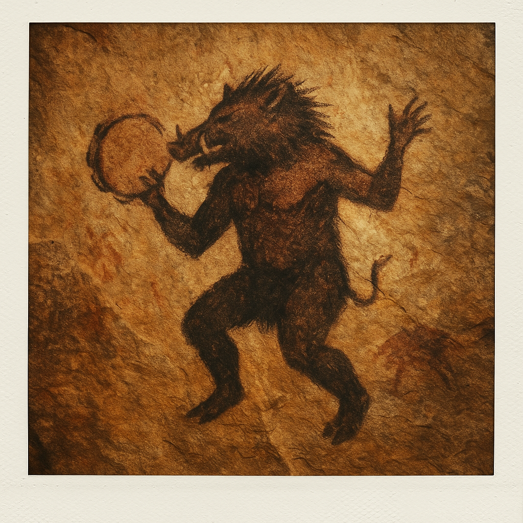 Pintura rupestre de Rocko